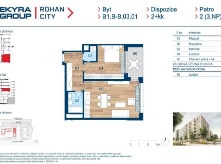 Prodej bytu, 2+kk, 58 m²