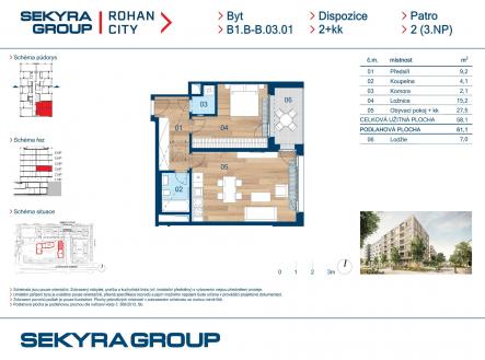 Prodej bytu, 2+kk, 58 m²