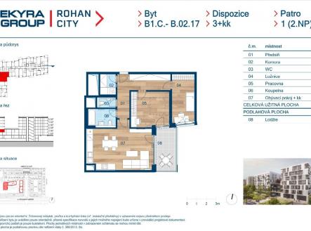 Prodej bytu, 3+kk, 80 m²