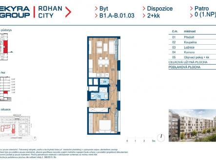 Prodej bytu, 2+kk, 54 m²