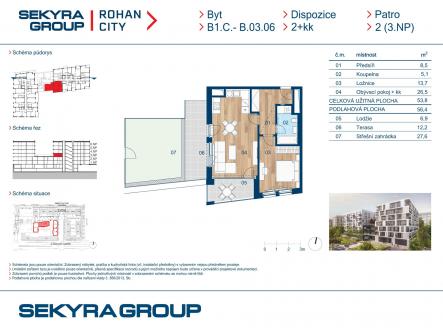 Prodej bytu, 2+kk, 54 m²