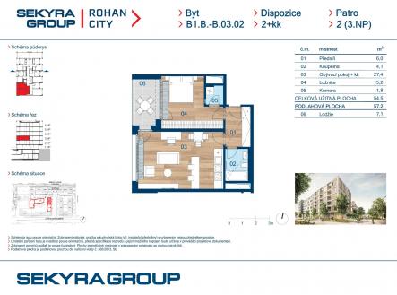 Prodej bytu, 2+kk, 55 m²