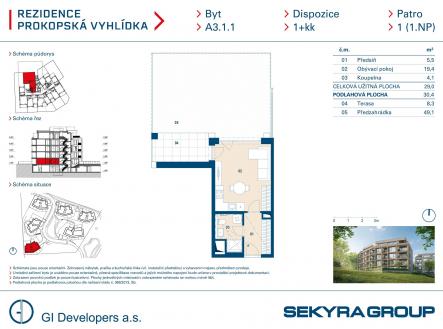 Prodej bytu, 1+kk, 29 m²