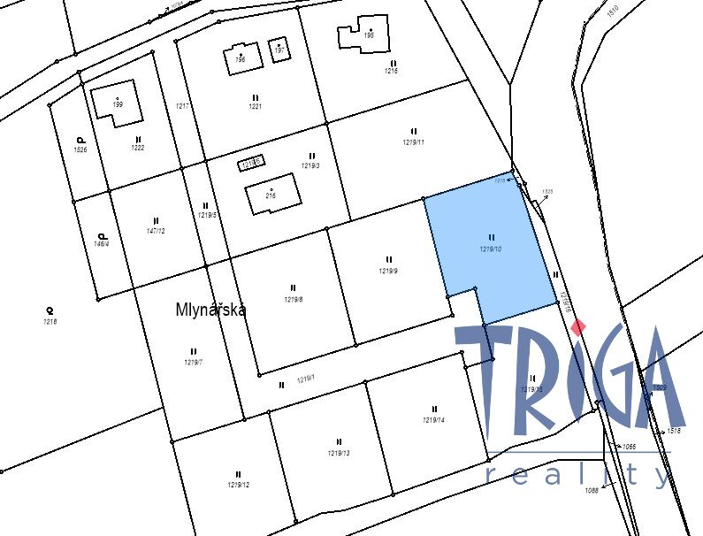 Žernov u České Skalice - prodej stavebního pozemku o výměře 1287 m2