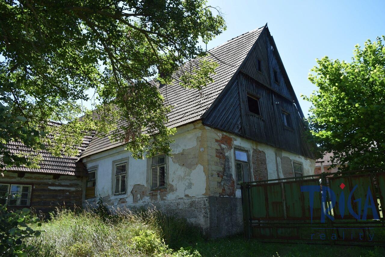 Vlčkovice v Podkrkonoší - Starší zděný dům k rekonstrukci na slunném místě
