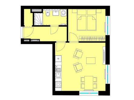 Prodej bytu, 2+kk, 42 m²