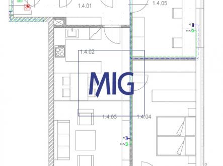 Prodej bytu, 3+kk, 86 m²
