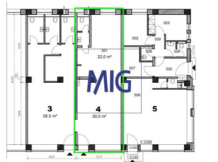 Pronájem obchodní prostor, 52 m²