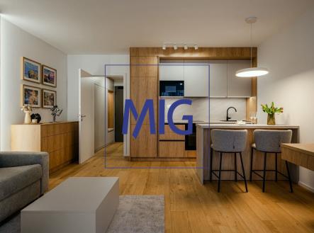 Pronájem bytu, 1+kk, 45 m²