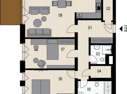 Prodej bytu, 3+kk, 94 m²