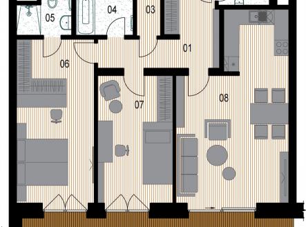 Prodej bytu, 3+kk, 91 m²