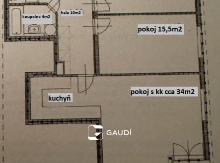 Pronájem bytu, 3+kk, 87 m²