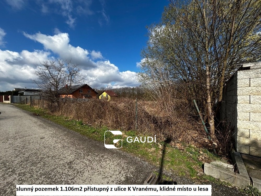 pozemek 1.106m2 u ulice K Vranému