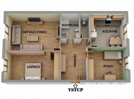 Prodej bytu, 3+1, 69 m²
