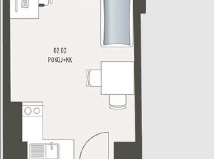 Prodej bytu, 1+kk, 50 m²