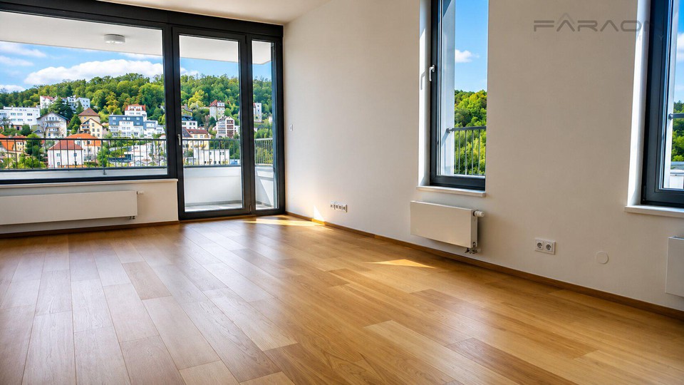 Pronájem moderního bytu 4+kk, LODŽIE, GARÁŽOVÉ STÁNÍ, REZIDENCE WALTROVKA PRAHA 5- JINONICE