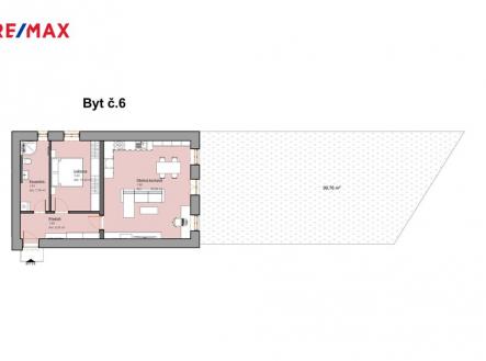 Prodej bytu, 2+kk, 76 m²