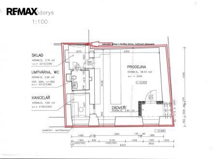 Prodej obchodní prostory, 41 m²