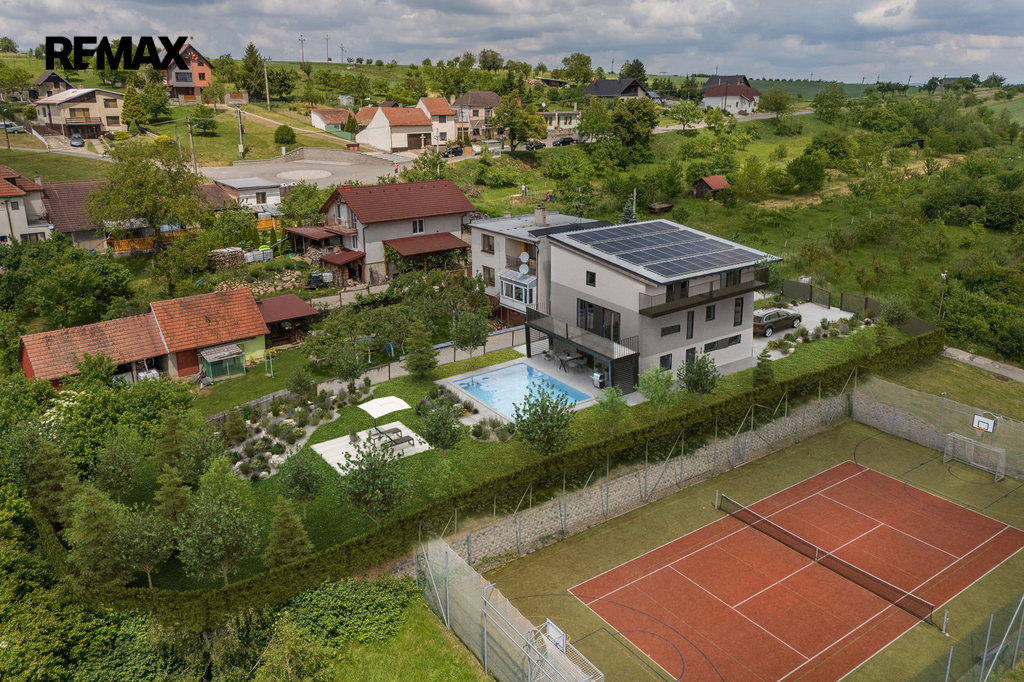 vizualizace budoucího stavu domu a jeho okolí