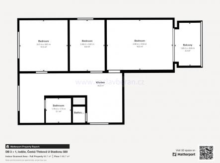 Pronájem bytu, 3+1, 64 m²