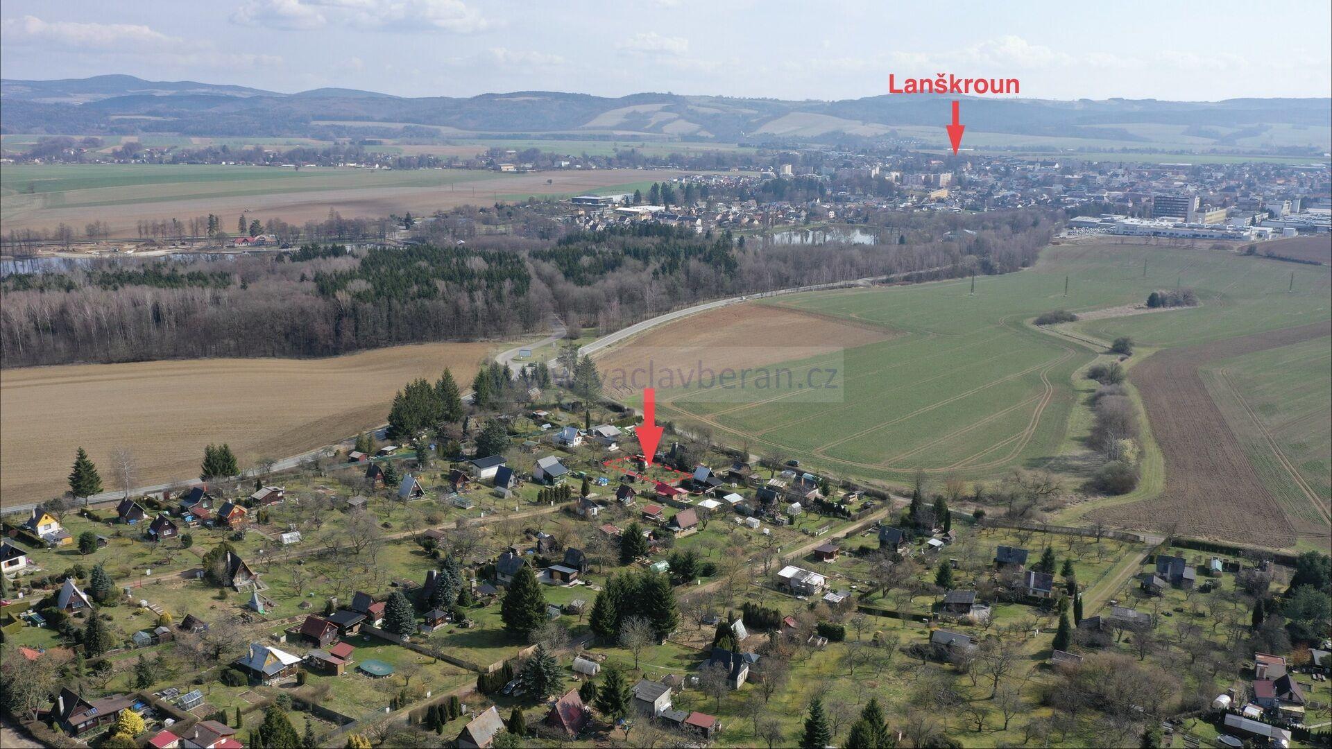 Zahrada parcela číslo 1597/11, 383m2, studna, zahradní domek, Rudoltice u Lanškrouna