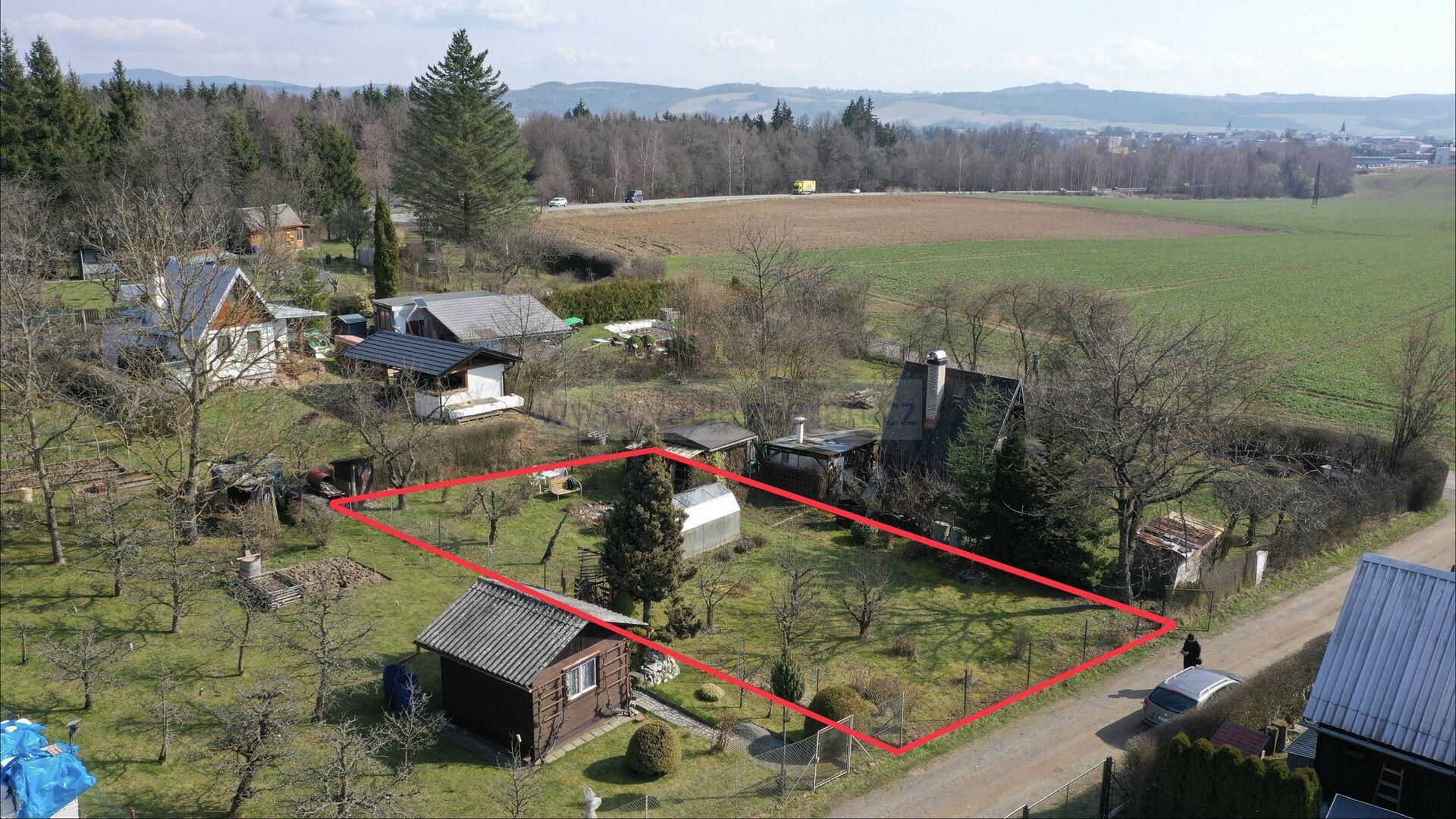 Zahrada parcela číslo 1597/11, 383m2, studna, zahradní domek, Rudoltice u Lanškrouna