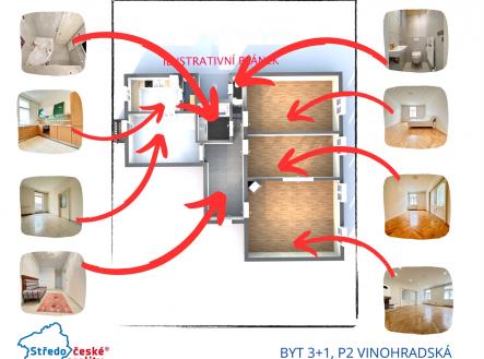 Prodej bytu, 3+1, 130 m²