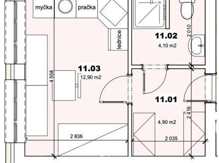 Prodej bytu, 1+kk, 22 m²