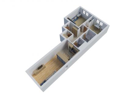 Ondřej Pačes - byt na pražském Chodově, ul. Šternovská 2304 - 3D půdorys