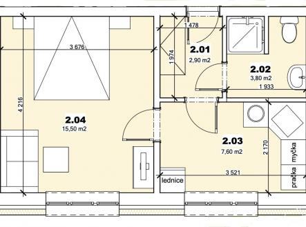 Prodej bytu, 1+1, 33 m²
