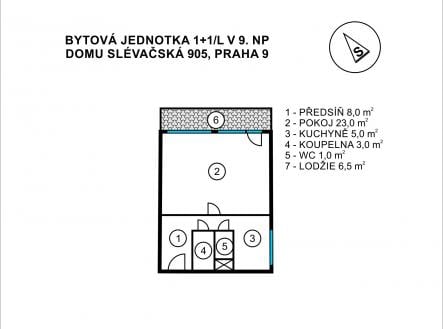 Prodej bytu, 1+1, 40 m²