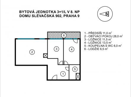 Prodej bytu, 3+1, 70 m²