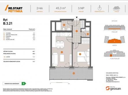 Prodej bytu, 2+kk, 45 m²