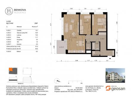 Prodej bytu, 3+kk, 85 m²