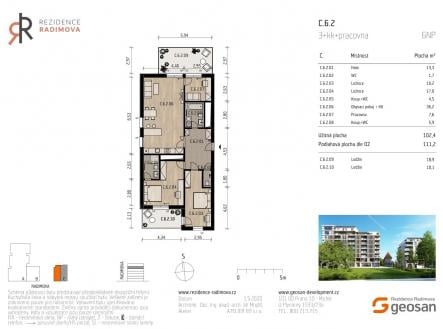 Prodej bytu, 4+kk, 109 m²