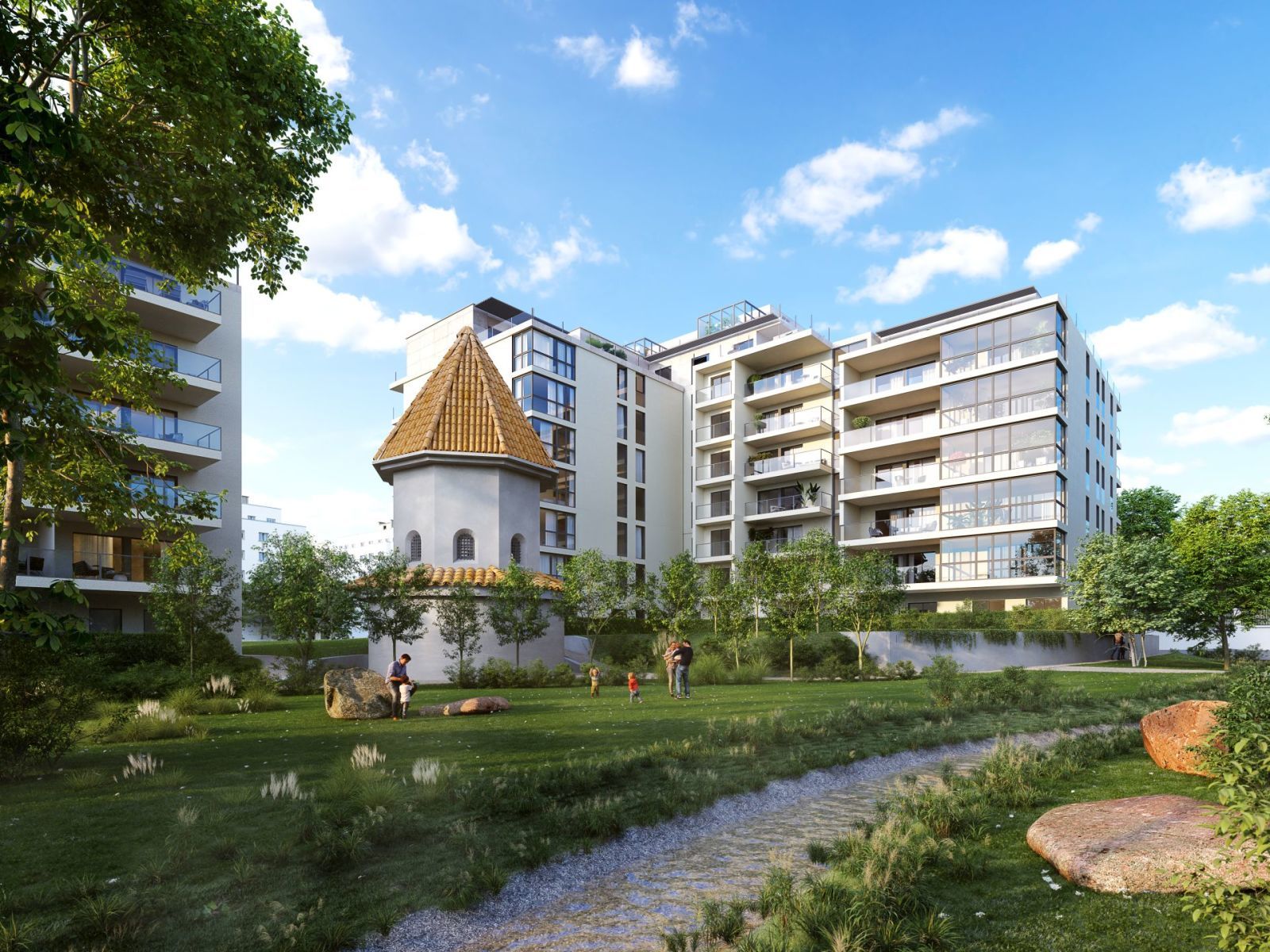 Rezidence Radimova, Penthouse 5+kk, 148,5m2, Terasa 20,2m2, zasklená lodžie 13,5m2