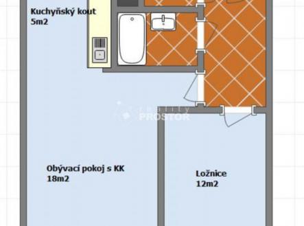 Prodej bytu, 2+kk, 45 m²