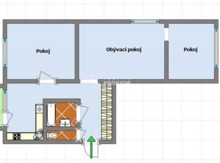 Prodej bytu, 3+1, 58 m²