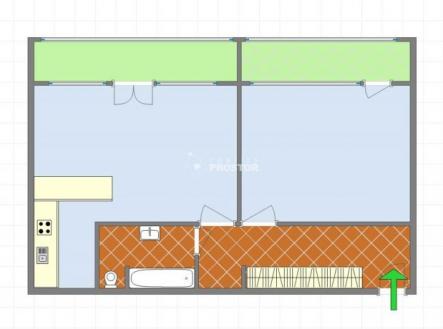 Prodej bytu, 2+kk, 64 m²