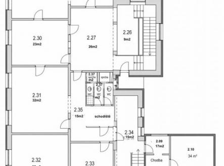 Pronájem kanceláře, 619 m²