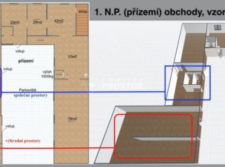 Pronájem komerčního objektu, sklad, 106 m²