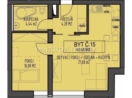 Pronájem bytu, 2+kk, 40 m²