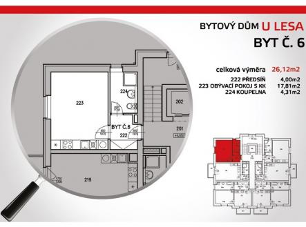 Pronájem bytu, 1+kk, 26 m²