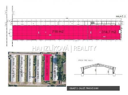 Pronájem - komerční objekt, sklad, 1 320 m²