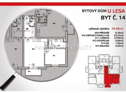 Pronájem bytu, 2+kk, 50 m²