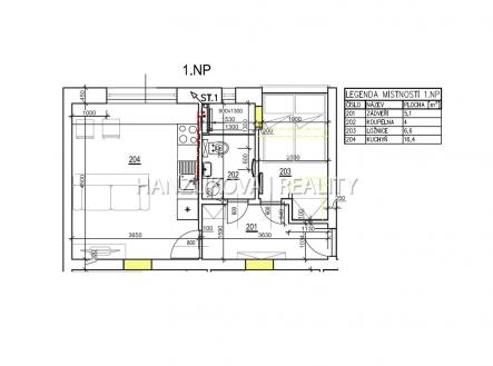 Pronájem bytu, 2+kk, 32 m²