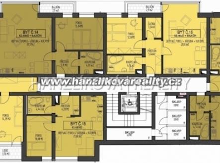 Pronájem bytu, 3+kk, 78 m²