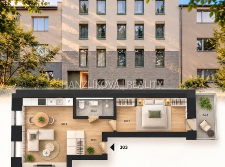 Prodej bytu, 2+kk, 40 m²