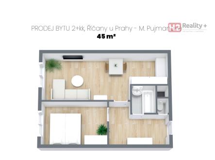 Prodej bytu, 2+kk, 45 m²