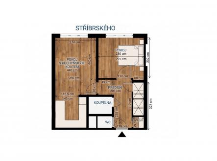 Prodej bytu, 2+kk, 42 m²